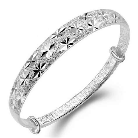 solid silver bangles for women uk